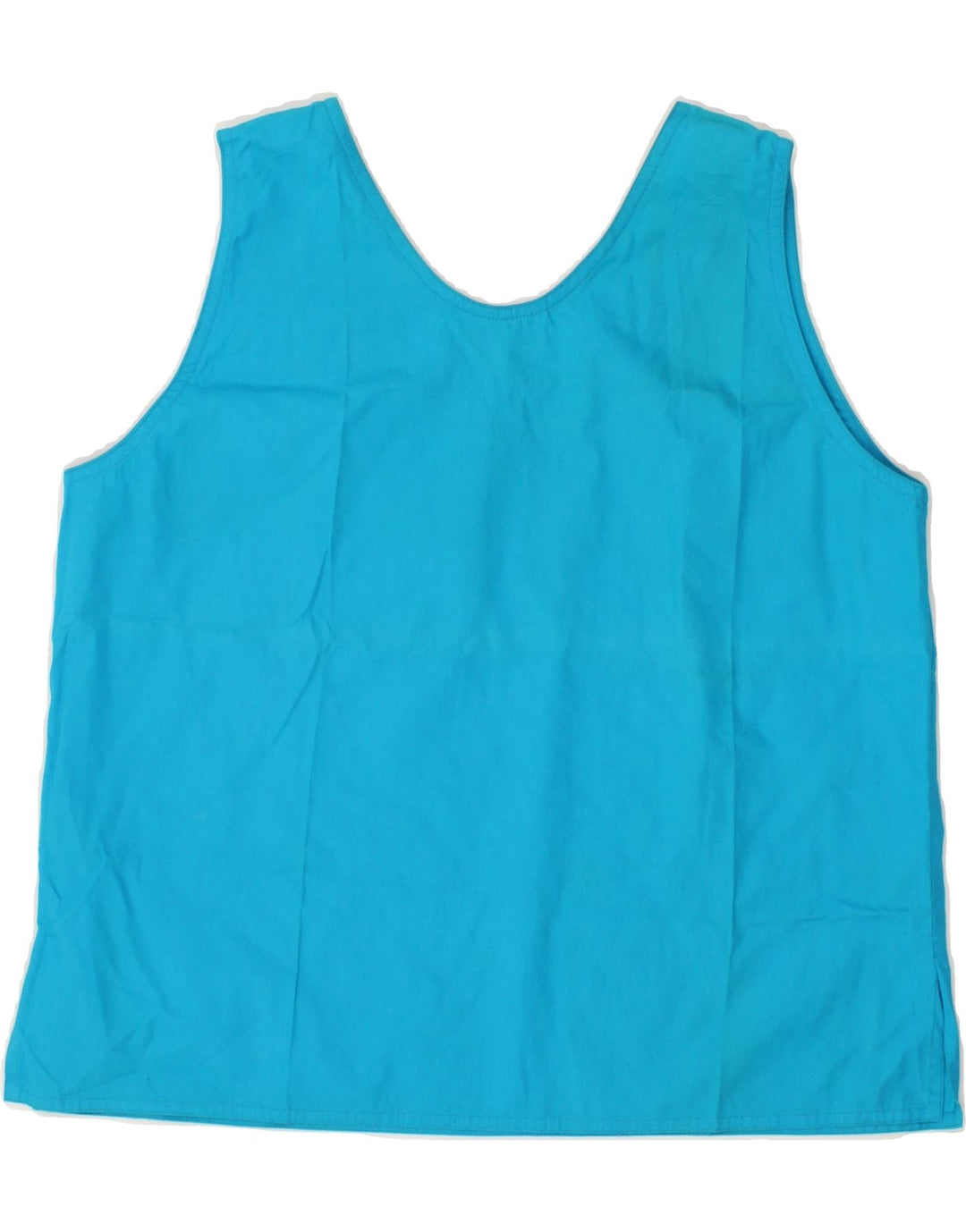 PENNY BLACK Womens Vest Top UK 14 Medium Blue Cotton Vintage Penny Black and Second-Hand Penny Black from Messina Hembry 