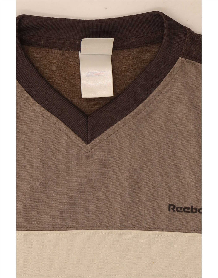 Reebok muška majica kratkih rukava Small Brown Colourblock