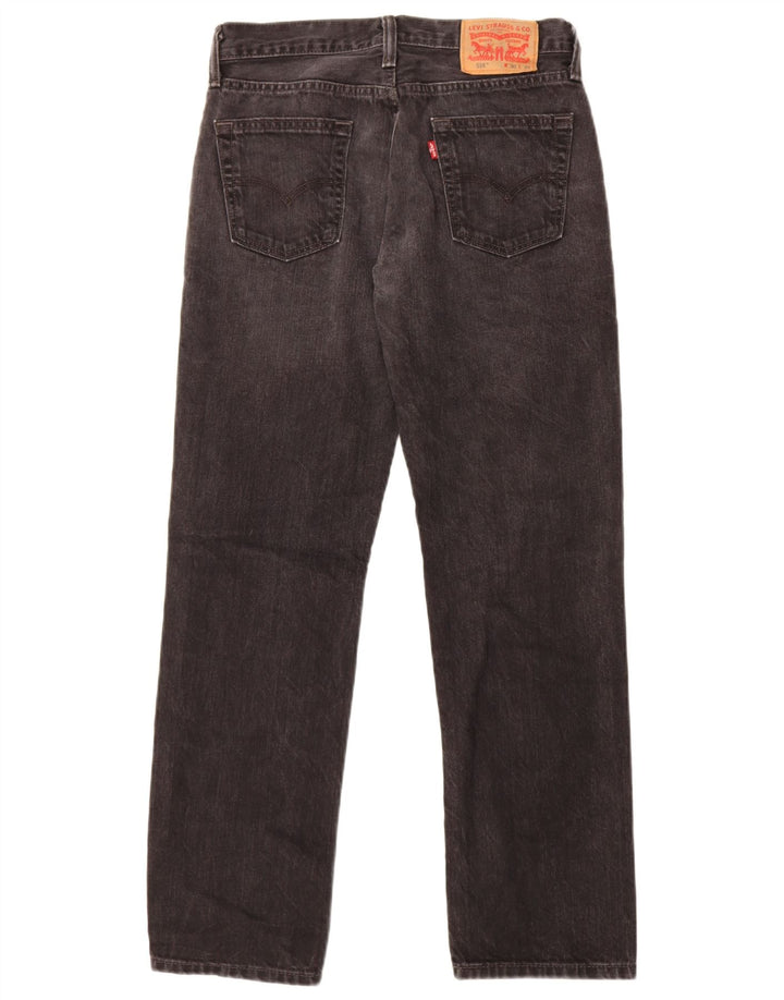 Levi's ženske ravne traperice 514 W30 L32 crni pamuk