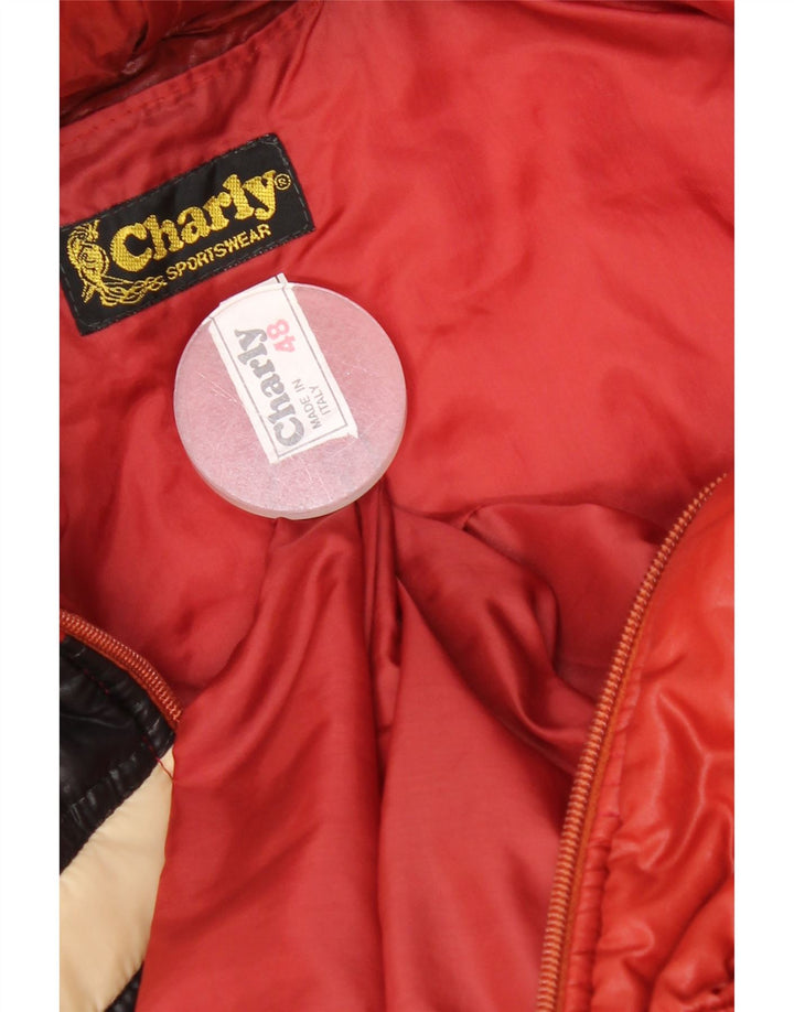 Charly ženska podstavljena jakna s kapuljačom IT 48 XL od crvenog poliamida u boji