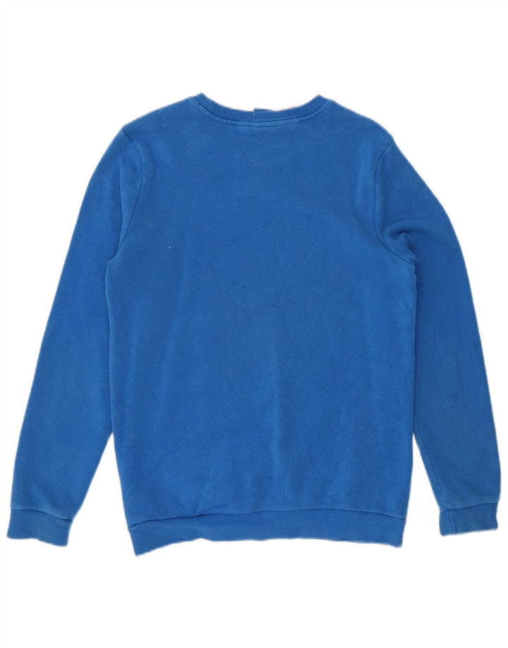 ADIDAS Boys Three Stripes Graphic Sweatshirt Jumper 13-14 Years Blue