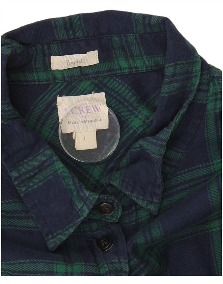 J. Crew Ženska košulja veliki tamnoplavi karo