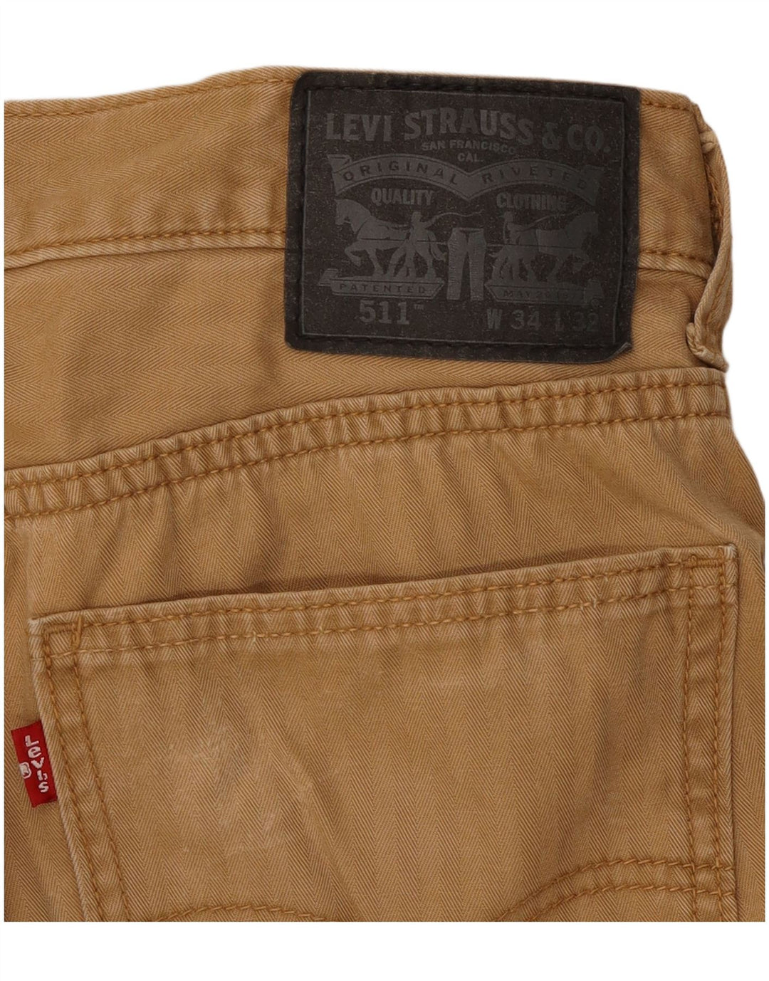 Levi's muške 511 uske ležerne hlače W34 L29 smeđe