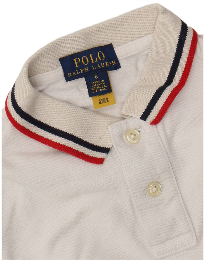 RALPH LAUREN Polo majica za dječake 5-6 godina bijela