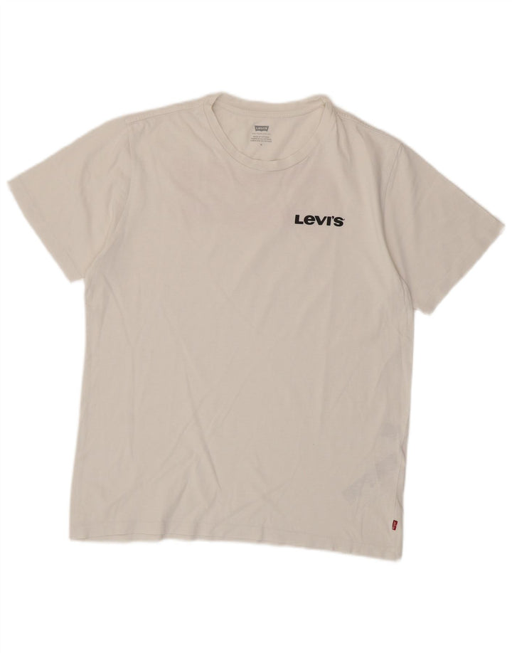 Levi's muška majica kratkih rukava srednje veličine, bijeli pamuk