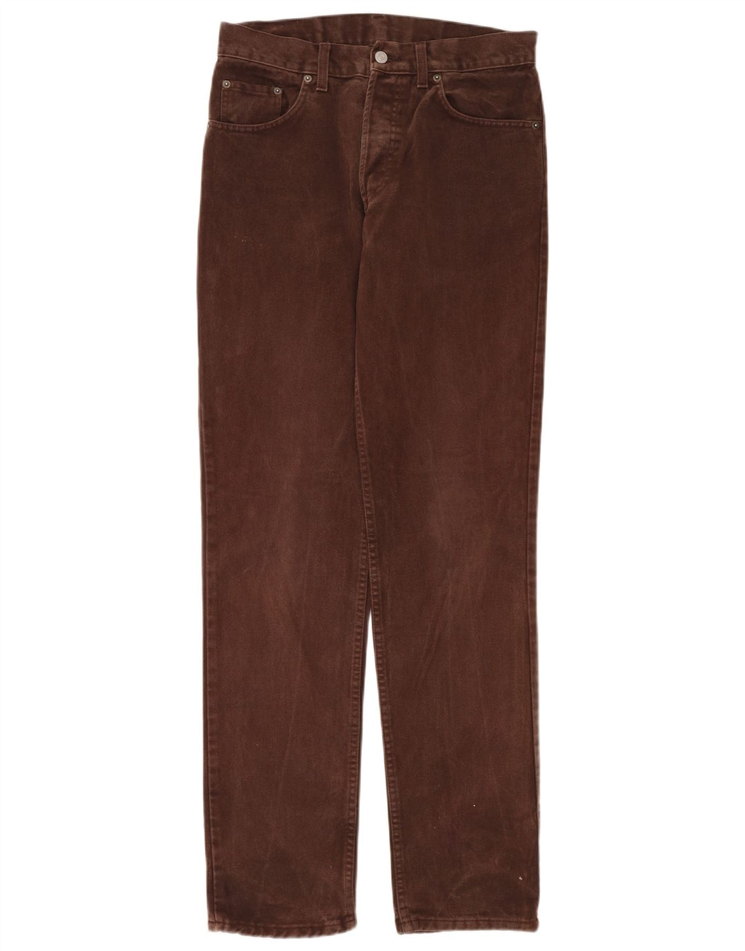 Levi's muške 448 ravne traperice W32 L34 smeđi pamuk