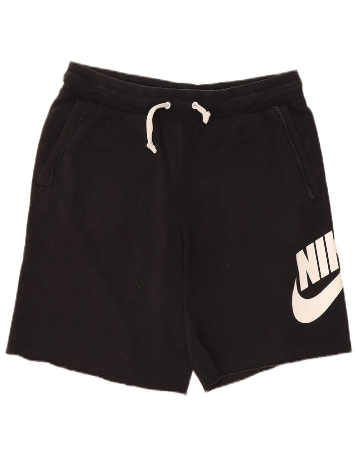 Nike muške grafičke sportske kratke hlače srednje crne pamučne boje