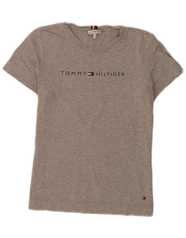 Tommy Hilfiger Ženska majica kratkih rukava s grafičkim motivima UK 8 Small Grey Flected