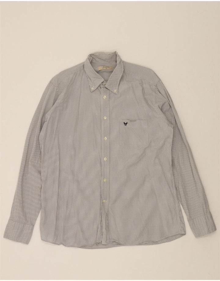 AVIREX Mens Shirt 2XL Grey Gingham Vintage Avirex and Second-Hand Avirex from Messina Hembry 