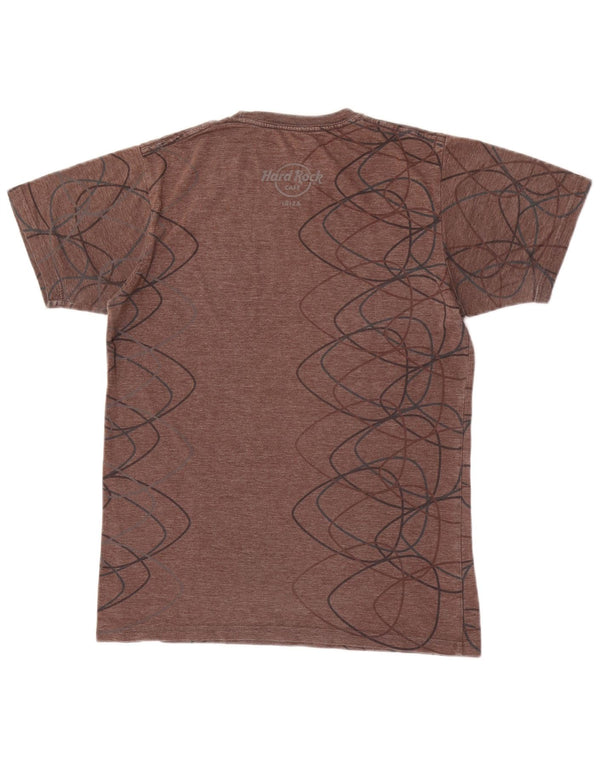 Hard Rock Cafe muška majica kratkih rukava Ibiza Graphic T-Shirt, mali smeđi flekasti pamuk