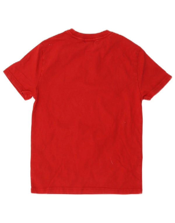 Majica kratkih rukava Polo Ralph Lauren za dječake 7-8 godina, mala crvena pamučna