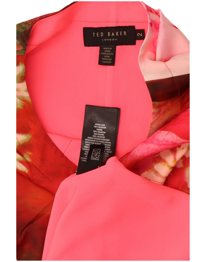 Ted Baker Ženska plašt haljina Veličina 2 Mali raznobojni cvjetni poliester