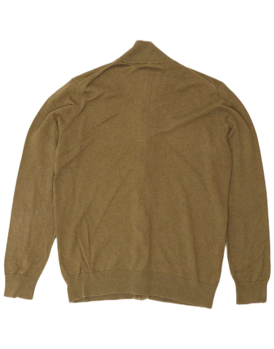 Crew Clothing Muški kardigan pulover Srednji kaki pamuk