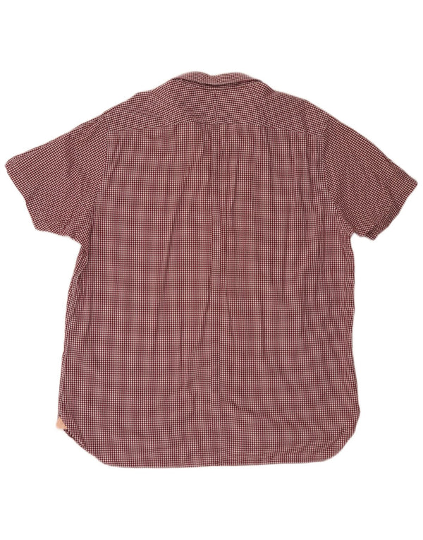 Ben Sherman muška košulja kratkih rukava 3XL tamnocrveni pamuk