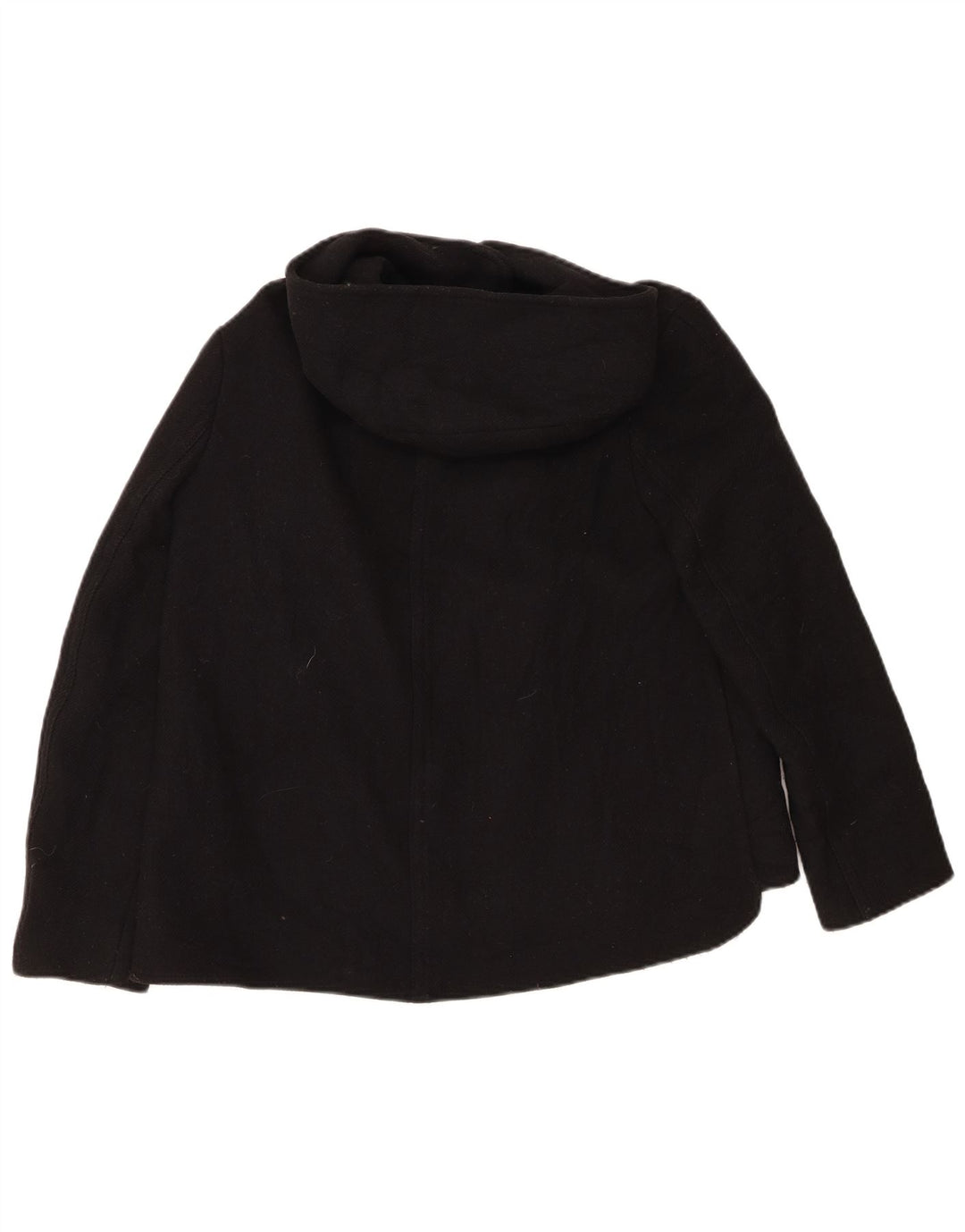 ZARA Womens Hooded Bomber Jacket UK 14 Medium Black