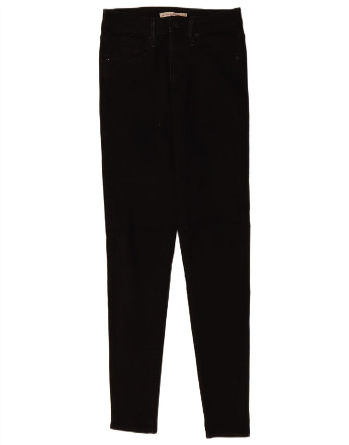 LEVI'S Ženske Mile High Super Skinny traperice W27 L29 crni pamuk