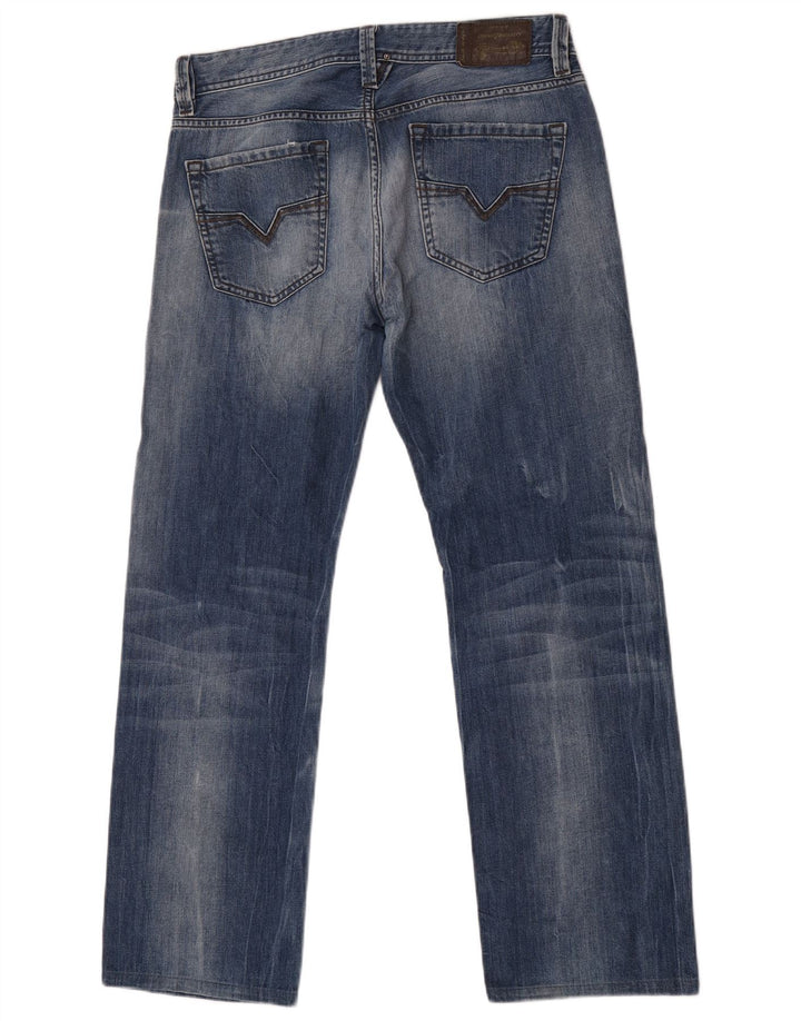 Diesel Mens Larkee Regular Straight Jeans W31 L30 Plavi pamuk