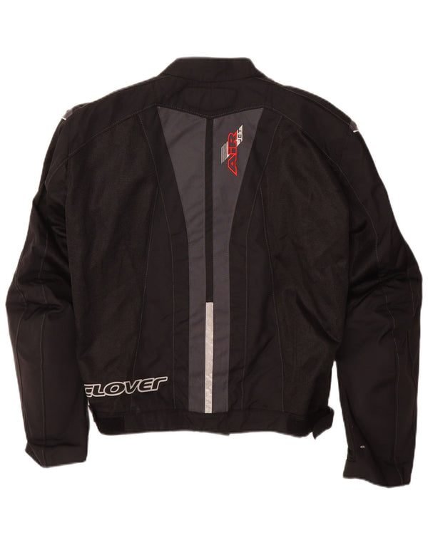 Ženska trkaća jakna Clover Graphic Racer Jacket UK 14 Srednje crna poliamidna boja