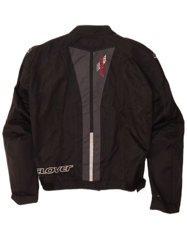 Ženska trkaća jakna Clover Graphic Racer Jacket UK 14 Srednje crna poliamidna boja