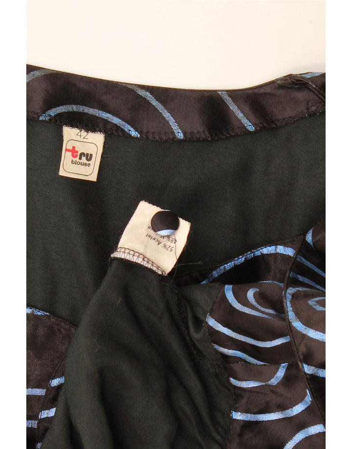 TRU Ženska košulja s apstraktnim uzorkom IT 42 srednje crna