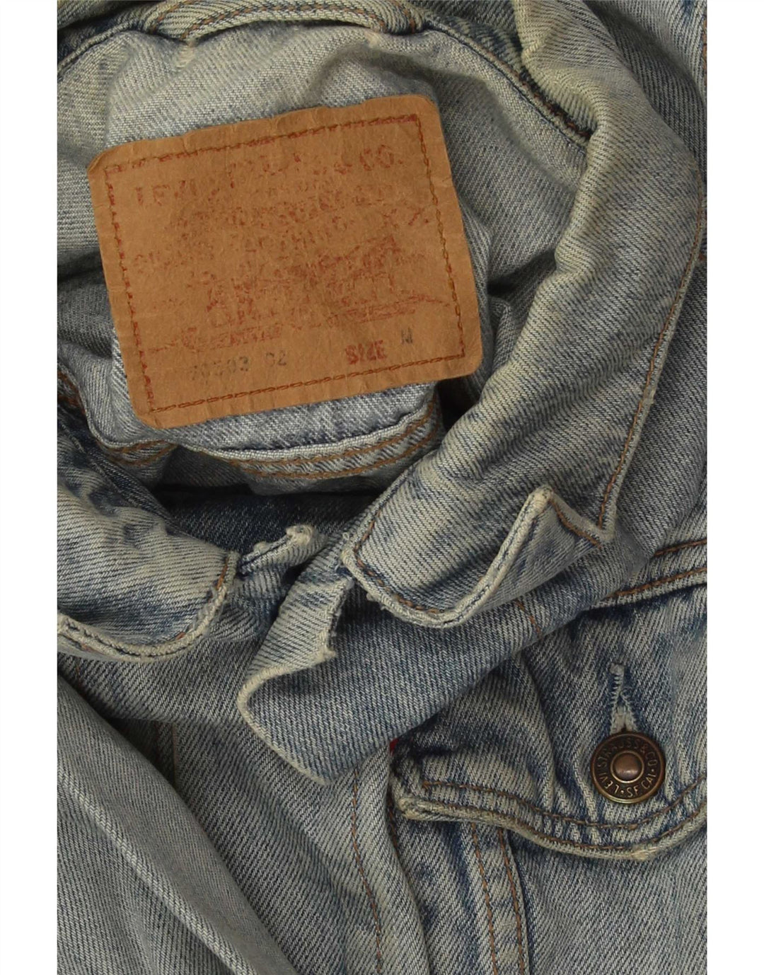 Levi's muška traper jakna UK 38 srednje plavi pamuk