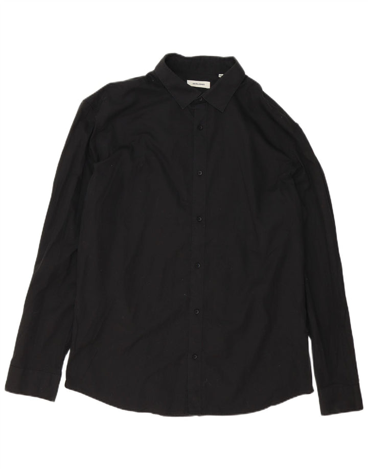 Jack & Jones muška košulja 2XL crni pamuk