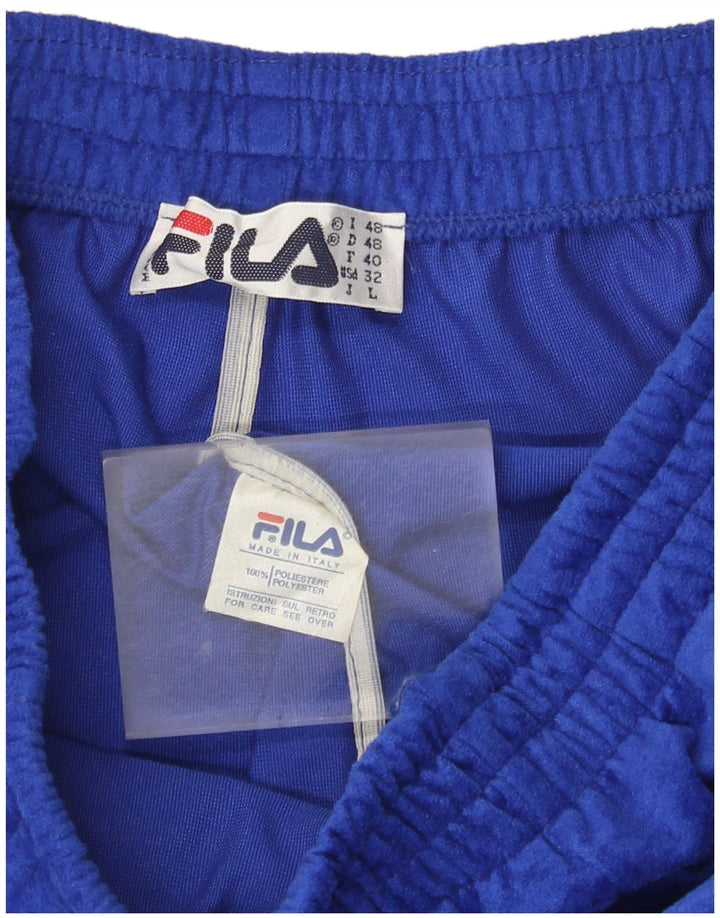 Fila muške trenirke od velura, hlače za trčanje IT 48, srednje plavi poliester