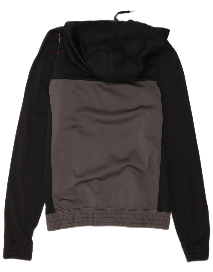 CHAMPION Mens Zip Hoodie Sweater Small Grey Colourblock Polyester