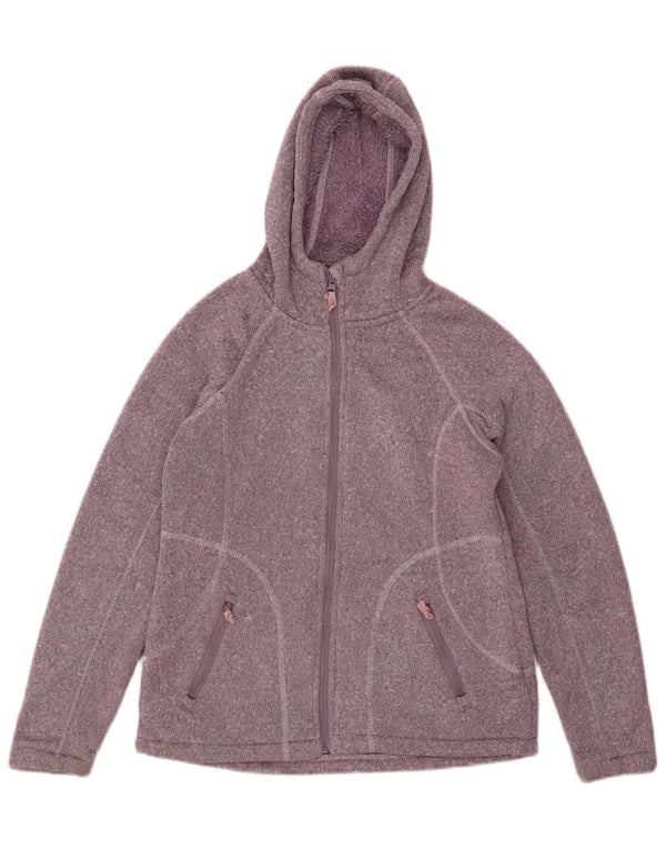Mountain Warehouse Ženski pulover s kapuljačom s patentnim zatvaračem UK 10 malih ljubičastih fleka