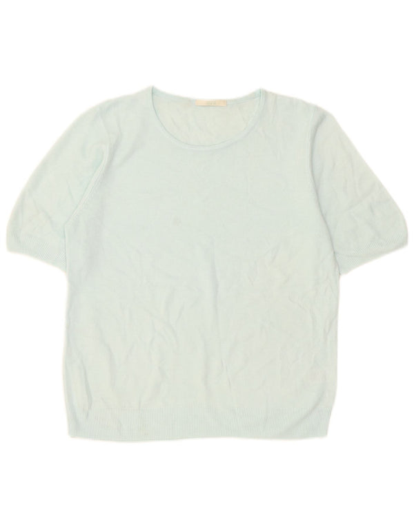 Marks & Spencer ženski džemper s veznim izrezom UK 16 Large Blue