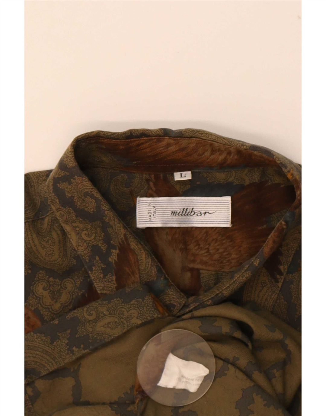 Millibar muška košulja Large Beige Paisley pamuk