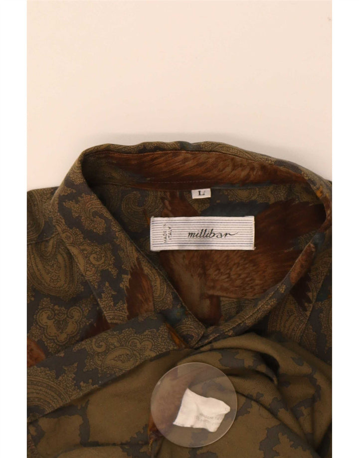 Millibar muška košulja Large Beige Paisley pamuk