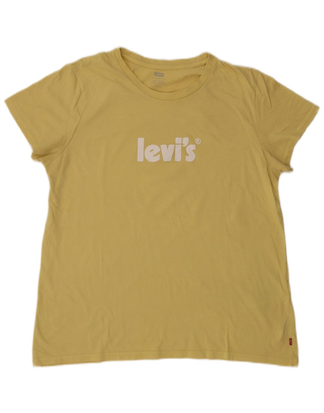 LEVI'S Ženska majica kratkih rukava s grafičkim motivima UK 18 XL Žuti pamuk