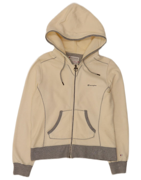 Champion Womens Heritage Classics Zip Hoodie pulover UK 10 Small Yellow