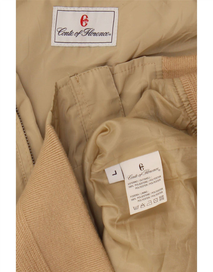 Muška bomber jakna Conte of Florence UK 40 Large Beige Poliester