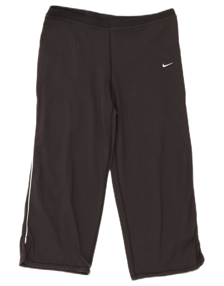 Nike ženske kapri tajice UK 8/10 male crne najlonske