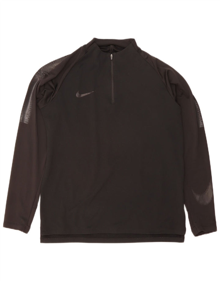 Nike Dri Fit Graphic Pulover Trenirka Gornji dio srednje crne boje