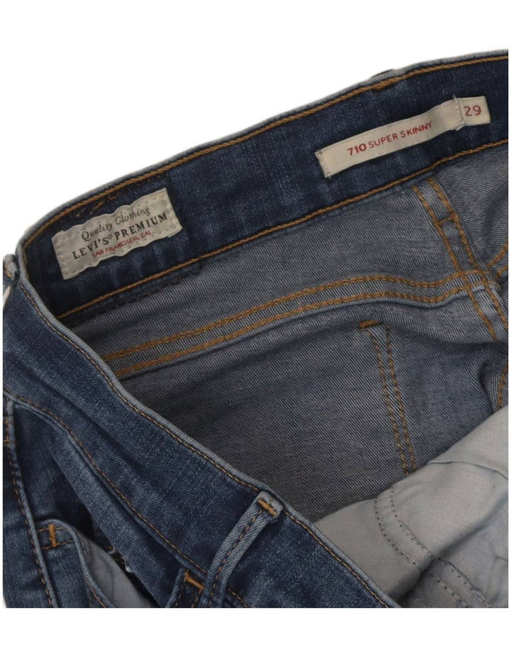 Levi's ženske 710 super uske traperice W29 L29 plave