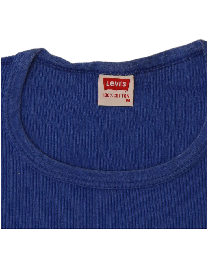 LEVI'S ženska majica kratkih rukava UK 12 srednje plavi pamuk