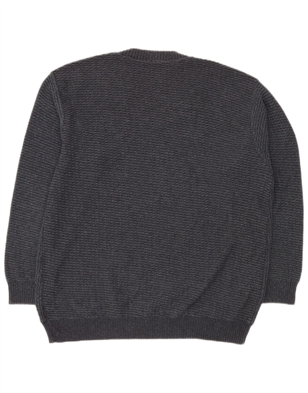 VINTAGE muški džemper s V-izrezom IT 50 srednje sivi geometrijski