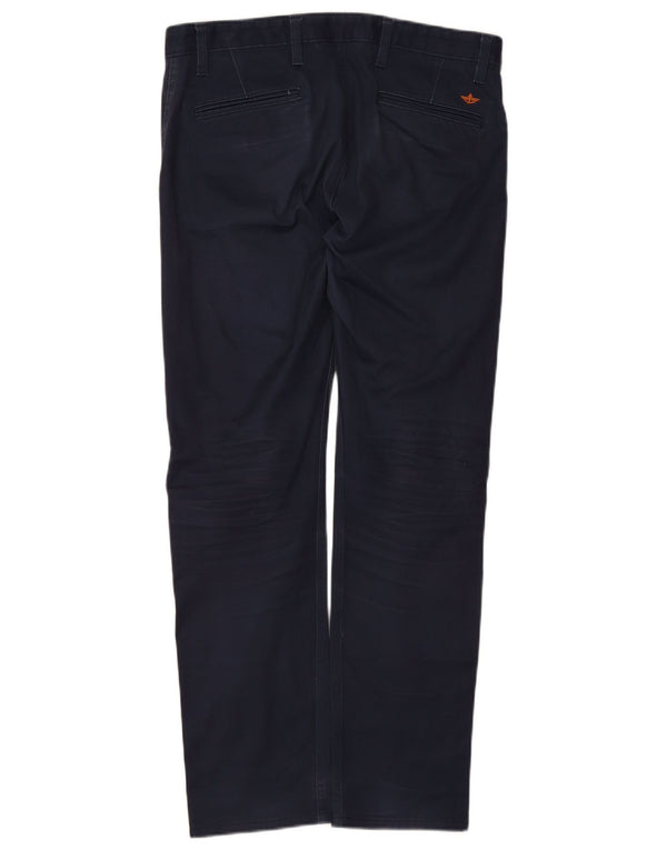 DOCKERS Muške ravne chino hlače W33 L32 tamnoplavi pamuk