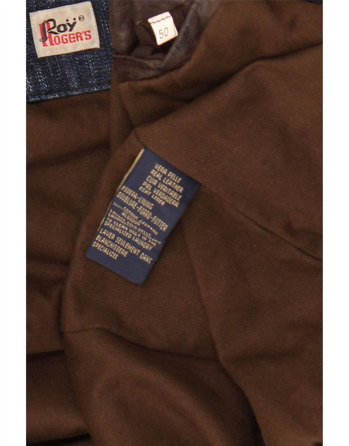 Roy Rogers muška kožna jakna IT 50 Large Brown Leather