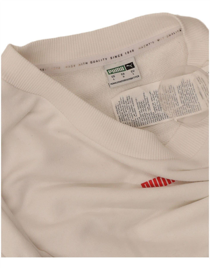 PUMA Ženska kratkotrajna majica UK 16 Large White Camouflage Cotton