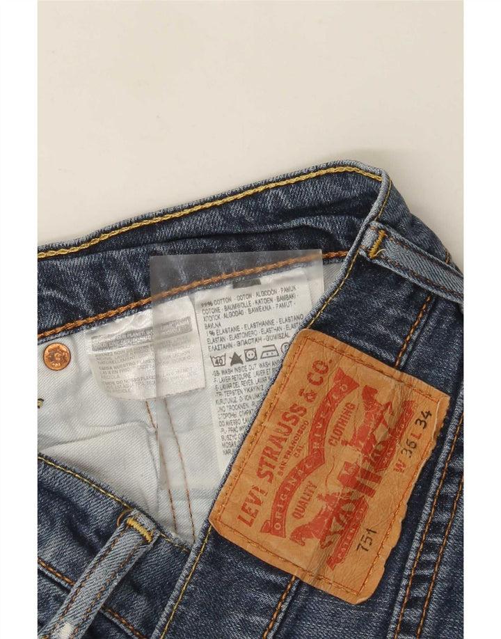 Levi's muške 751 ravne traperice W36 L31 plavi pamuk