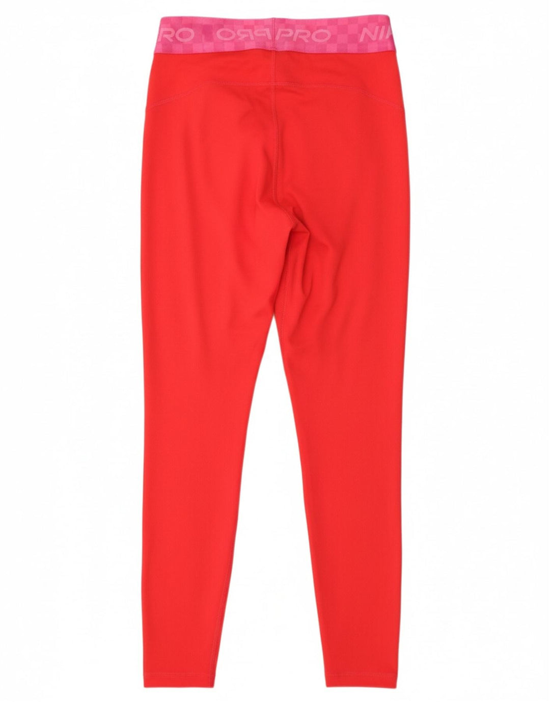 NIKE Womens Dri Fit Graphic Leggings UK 6 XS  Red Polyester