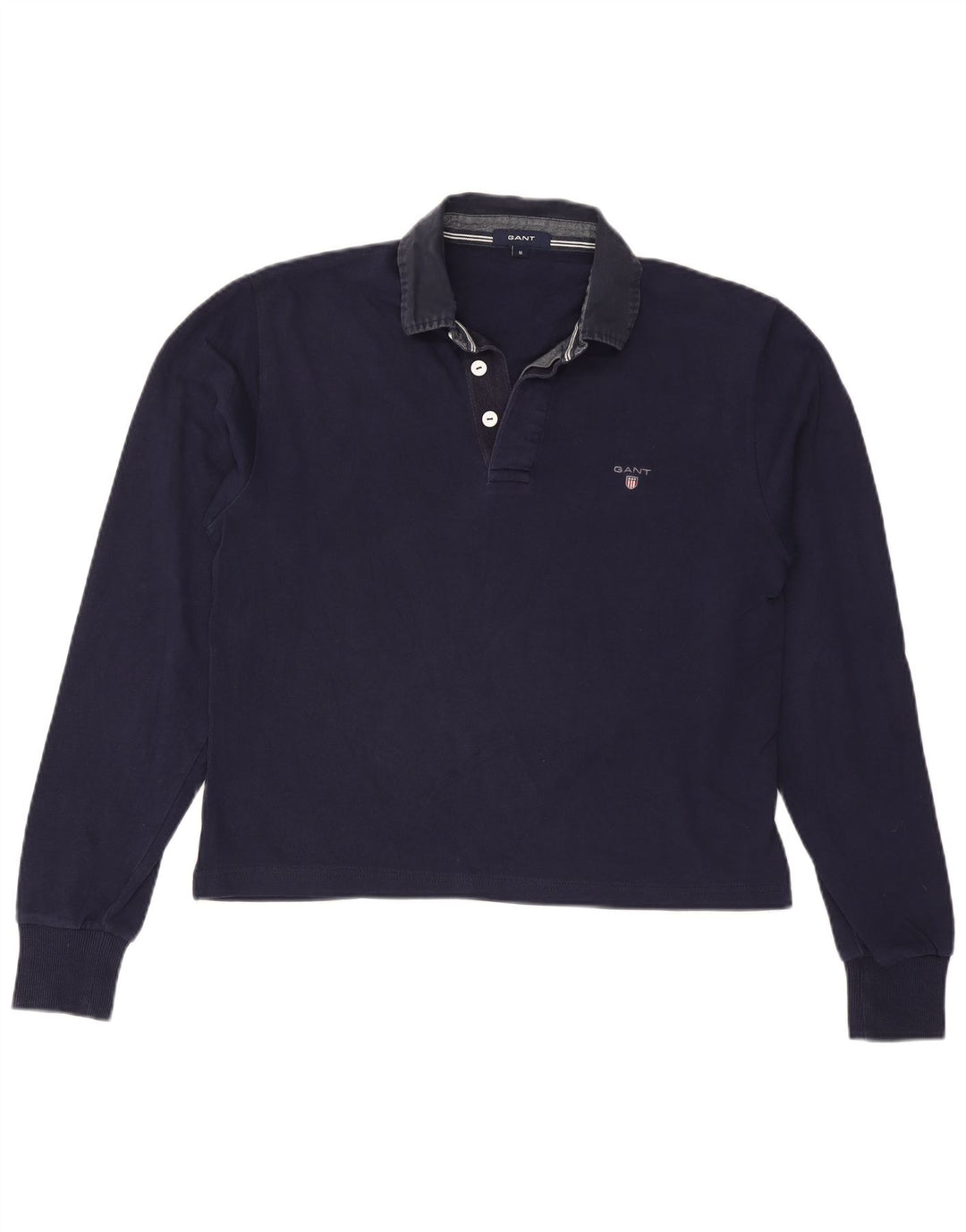 GANT ženska prekomjerna polo majica dugih rukava UK 14 srednje tamnoplava