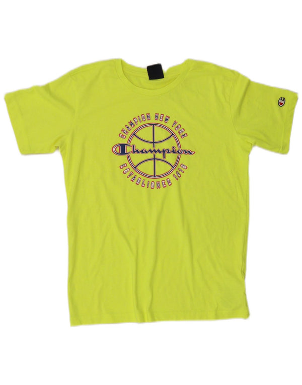 Majica kratkih rukava Champion Boys Graphic T-Shirt Top 13-14 Years XL Zeleni pamuk