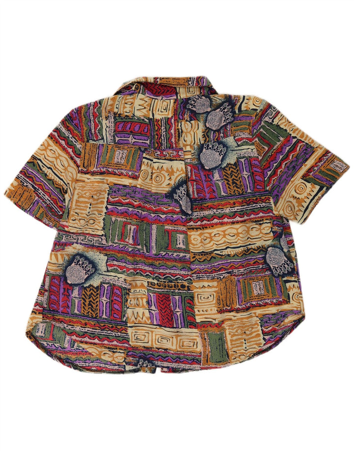 Vintage ženska košulja s apstraktnim uzorkom UK 20 2XL Višebojna