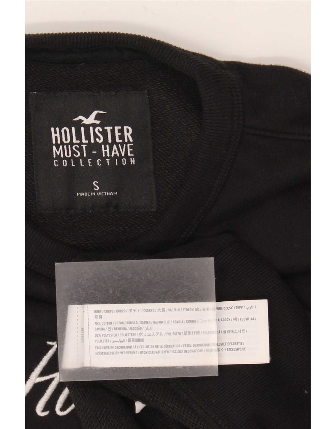 Hollister muška majica s grafičkim motivima Mali crni pamuk