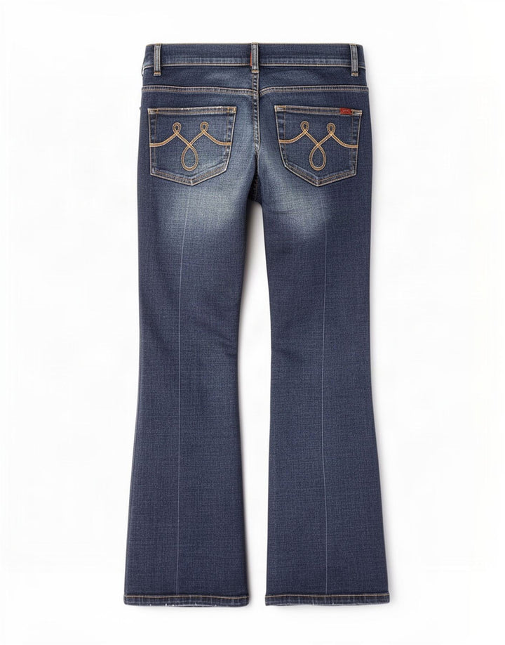 Ženske traperice Oasis Bootcut UK 12 srednje W30 L27 plavi pamuk